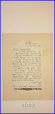 1879 Whitelaw Reid Autograph Letter Signed New York Tribune Editor Ohio War