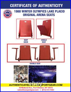 1980 Miracle on Ice Arena Seat TWO CHAIRS, WITH ARM RESTS