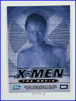 2000 X-Men The Movie Mystique REBECCA ROMIJN-STAMOS On Card Autograph Marvel