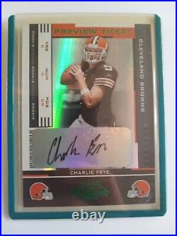 2005 Donruss Playoff Contenders Preview Ticket Browns Charlie Frye Rookie 14/25