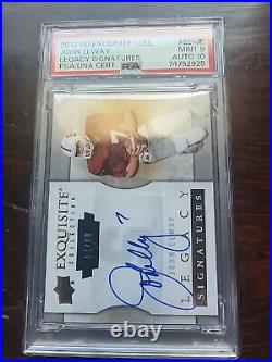 2012 Exquisite John Elway Auto On Card PSA 9 PSA 10 AUTO Stanford BRONCOS /60