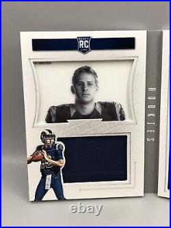 2016 Jared Goff RPA Booklet Patch On-card AUTO #d/75 Rams LIONS Playbook Rookie