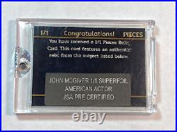 2020 John McGiver Auto 1/1 Super Foil Breakfast at Tiffany's Actor VERY RARE