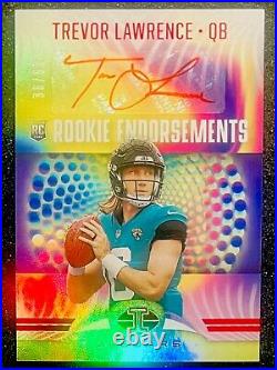 2021 Panini Illusions Trevor Lawrence ROOKIE ENDORSEMENTS /50 RC Red AUTO #RE-1