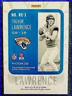 2021 Panini Illusions Trevor Lawrence ROOKIE ENDORSEMENTS /50 RC Red AUTO #RE-1