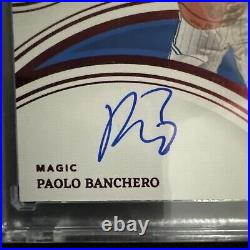 2022-23 Immaculate PAOLO BANCHERO #105 Rookie Patch Auto Red RPA /49