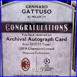 2022-23 Topps Museum Collection Autographs Amethyst Gennaro Gattuso /99 (AU)