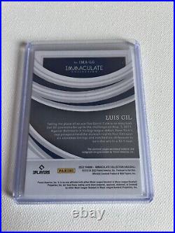 2022 Immaculate Luis Gil Holo Silver Rookie Patch Autograph Auto RC #/25 SSP RPA