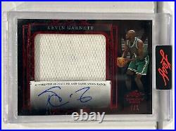 2022 Leaf Trinity Game-Worn Patch Red Kevin Garnett auto/1 #PA-KG1 One-of-One