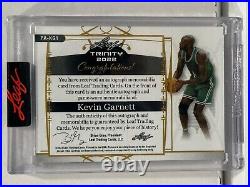 2022 Leaf Trinity Game-Worn Patch Red Kevin Garnett auto/1 #PA-KG1 One-of-One