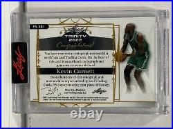 2022 Leaf Trinity Game-Worn Patch Red Kevin Garnett auto/1 #PA-KG1 One-of-One