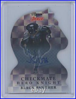 2022 Marvel Fleer Ultra Avengers CP-11 Black Panther Checkmate Knight Auto