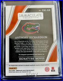 2023 Anthony Richardson Immaculate Collegiate Signature Moves Ruby Auto /49