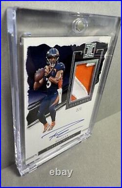 2023 Impeccable Russell Wilson 3/5 Silver Elegance Veteran Patch OnCard Auto SSP