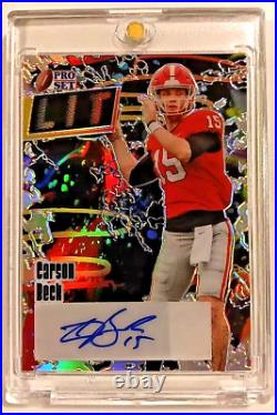 2023 Leaf LIT Carson Beck Autograph Rookie Numbered 4/10 RARE CASE HIT AUTO RC