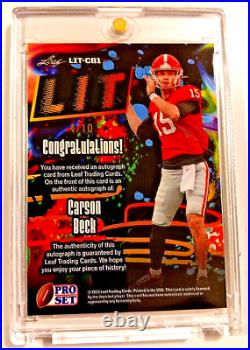 2023 Leaf LIT Carson Beck Autograph Rookie Numbered 4/10 RARE CASE HIT AUTO RC