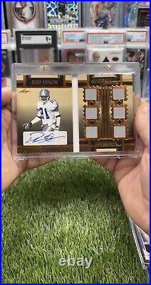 2023 Leaf souvenir book Deion Sanders auto, game worn 6 patch