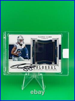 2023 National Treasures CEEDEE LAMB Colossal Patch Autograph 02/49