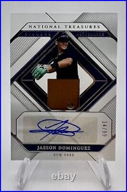 2023 National Treasures Jasson Dominguez Glove Auto Autograph #14/99 Yankees RC