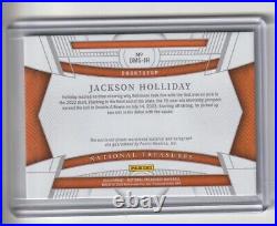 2023 Panini National Treasures Jackson Holliday Auto Relic The Future 49/99 #JH