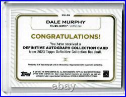 2023 Topps Definitive Collection Autograph #DCA-DM Dale Murphy Serial #10/25