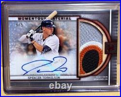 2023 Topps Museum Collection Spencer TORKELSON 4 Color Patch AUTO 5/5 Tigers
