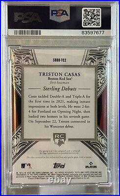 2023 Topps Sterling Debuts Triston Casas #/10 RC Triple Patch Auto