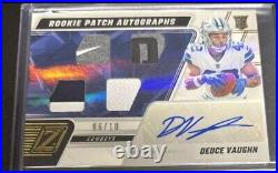 2023 Zenith Deuce Vaughn Rookie Patch Auto Nike Quad Auto /10 Cowboys