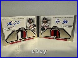 2024 Topps Tier One Max Fried/Spencer Strider Dual Auto Relic Book 6/10