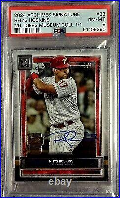 2024 archives signature series 1/1 Rhys Hoskins 2020 Topps Museum Collection