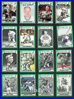 30 different signed autographed 1990 Michigan State Collegiate Collection Cards