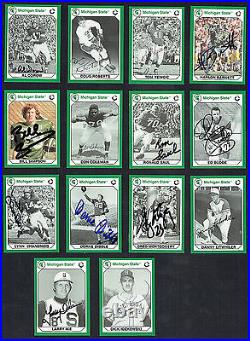 30 different signed autographed 1990 Michigan State Collegiate Collection Cards
