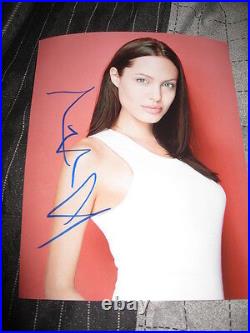 ANGELINA JOLIE SIGNED AUTOGRAPH 8x10 SEXY AUTO GQ NY D