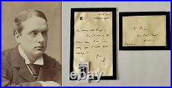 ARCHIBALD PRIMROSE U. K PM Signed Note Dec 8, 1892 JSA (LOA) 5th Earl Rosebury
