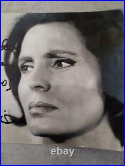 Amália Rodrigues (1920-1999) Fadista portuguesa Foto rara assinada