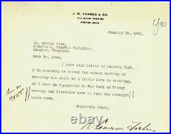 Ambassador To Japan William Forbes Hand Signed TLS Dated 1939 Todd Mueller COA