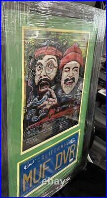 Cheech & Chong Signed Autographed Custom Framed Ensemble Jsa Coa Up In Smoke 3D