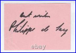 Child Actor Autograph Philippe De Lacy Star Signed Silent Screen Scarce
