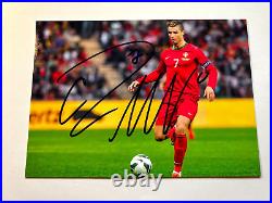 Cristiano Ronaldo Signed (Portugal Soccer Football) Autograph 7x5 inch with COA