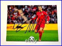 Cristiano Ronaldo Signed (Portugal Soccer Football) Autograph 7x5 inch with COA