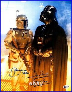 DAVE PROWSE & JEREMY BULLOCH Signed STAR WARS 11x14 Photo Beckett BAS #C83399