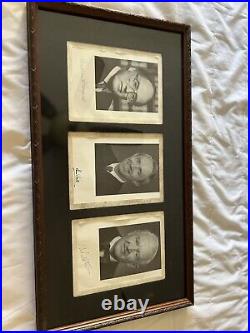 David Souter, William Rehnquist & John Paul Steven's Signed Autograph Framed