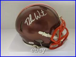 Deshaun Watson of the Cleveland Browns signed autographed mini football helmet P