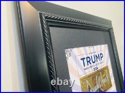 Donald Trump Autographed Signed Bill MAGA With Certificate Of Authenticity Notaty