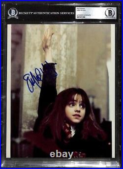 Emma Watson Harry Potter Vintage Signed 8x10 Photo BECKETT (Grad Collection)