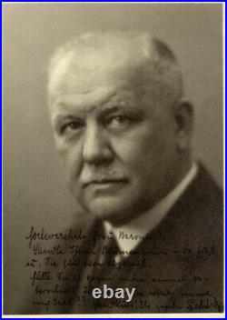 Franz Lehar Autographed Inscribed Photograph Circa 1924
