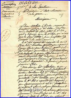 French General of the Revolution Louis-Joseph Cavrois Hand Written Letter COA