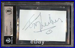 Fritz Leiber Sr. D1949 signed autograph 2x3 cut Actor as Caesar in Cleopatra BAS