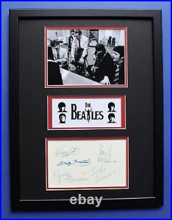 GEORGE MARTIN & Friends AUTOGRAPHS framed artistic display