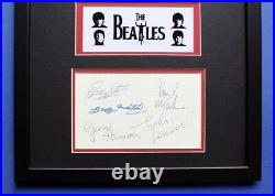 GEORGE MARTIN & Friends AUTOGRAPHS framed artistic display